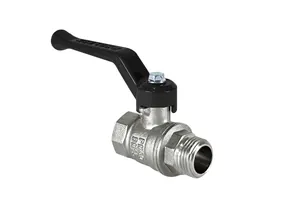 Кран шаровой Ду 40 ВН.-НАР. ручка латунь никель Valfex DeltaPro VF.215.NR1.112.DP thumbnail